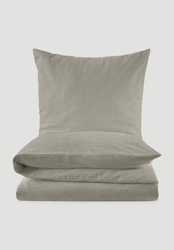 Organic cotton bedding set with linen