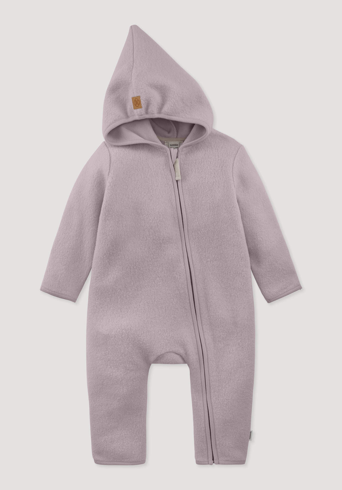 hessnatur Baby Fleece Overall aus Bio-Baumwolle - rosa Größe 98