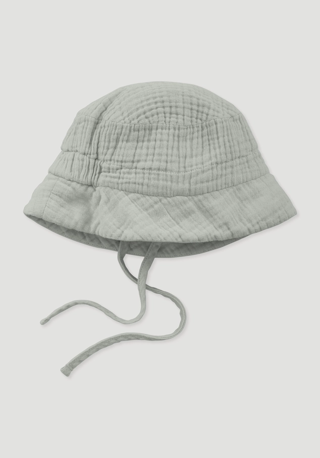 Musselin Fischerhut aus reiner Bio-Baumwolle