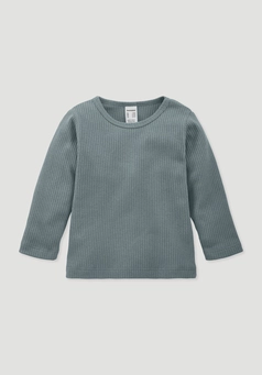 Longsleeve aus Bio-Baumwolle mit Bio-Merinowolle