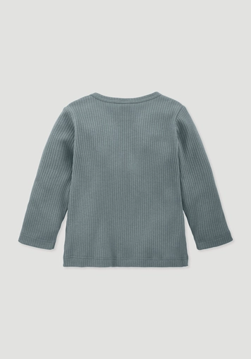 Longsleeve aus Bio-Baumwolle mit Bio-Merinowolle - 1