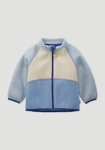 Soft fleece jacket made from pure organic cotton
