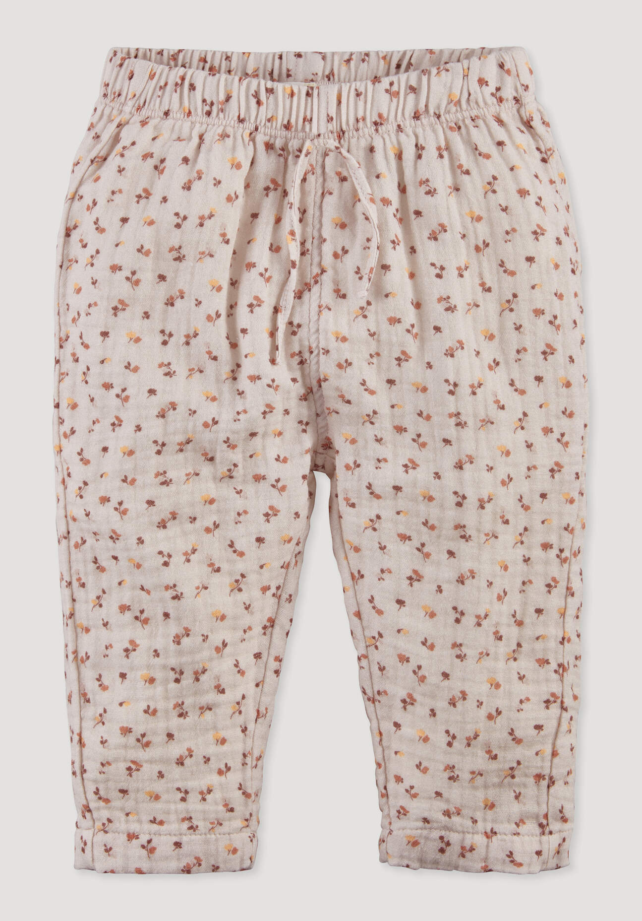 hessnatur Baby Musselin Hose aus Bio-Baumwolle - orange Größe 50/56