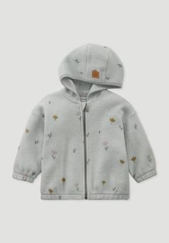 Fleece jacket made of pure organic cotton