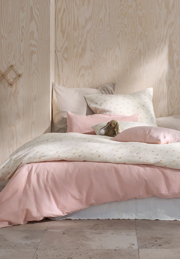 Muslin bed linen made from pure organic cotton