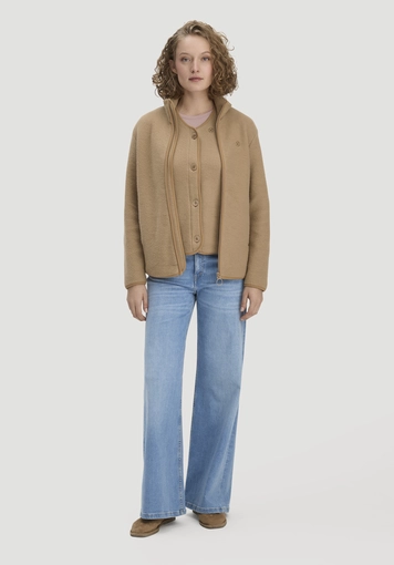 Fleece Jacke Relaxed ACTIVE LIGHT aus reiner Bio-Baumwolle - 1