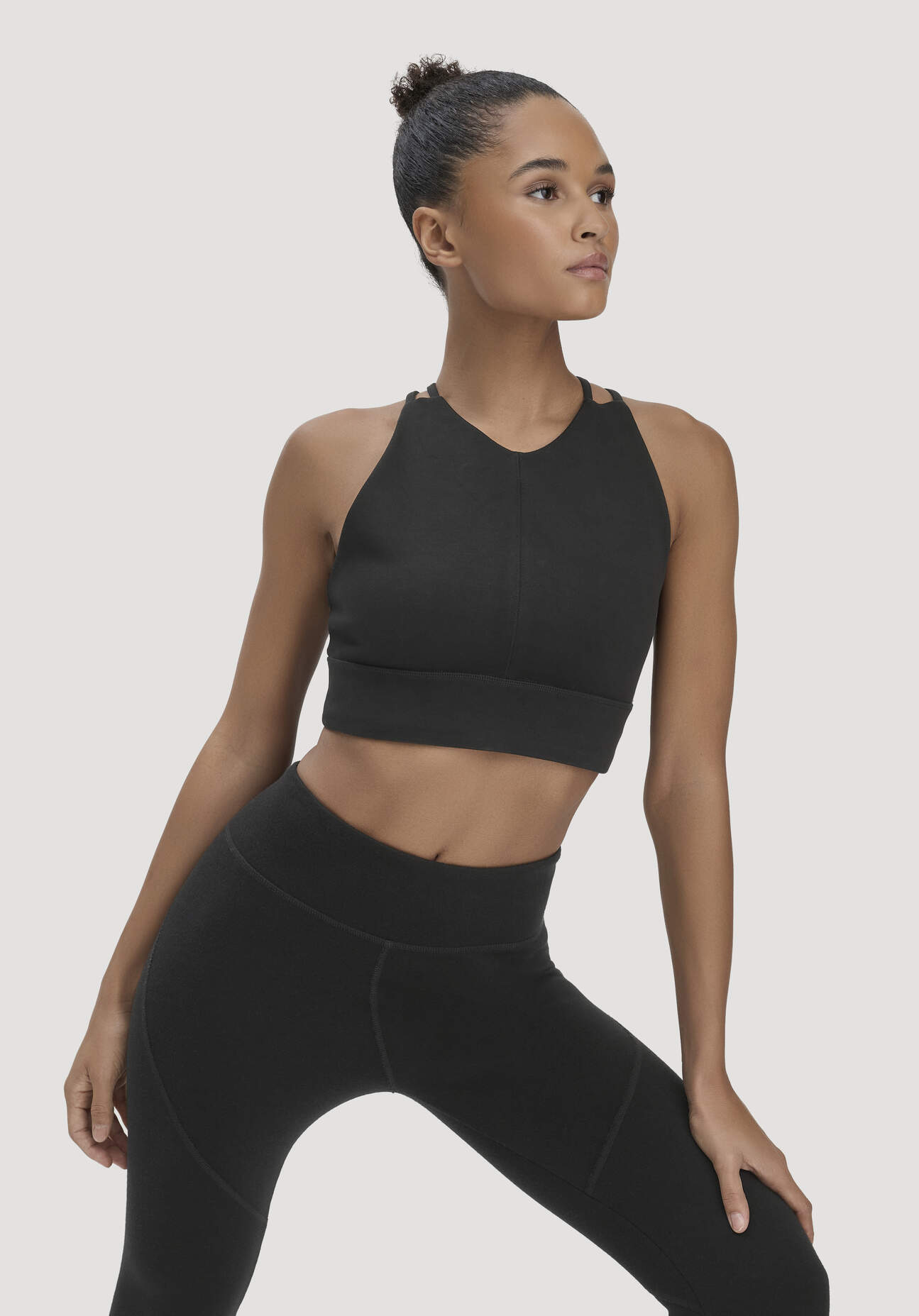 hessnatur Loungewear Bustier ACTIVE COMFORT aus Bio-Baumwolle - schwarz Größe 36