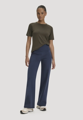 Wide Leg ACTIVE COMFORT Trousers made from organic cotton - 0