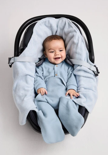 Piqué swaddle blanket made of pure organic cotton - 1