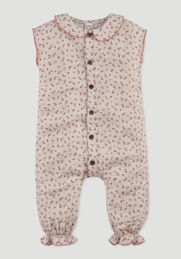 Muslin romper made of pure organic cotton - 0