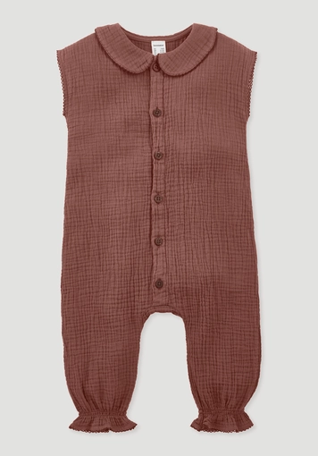 Muslin romper made of pure organic cotton - 0