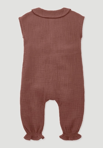 Muslin romper made of pure organic cotton - 1