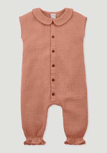 Muslin romper made of pure organic cotton - 0