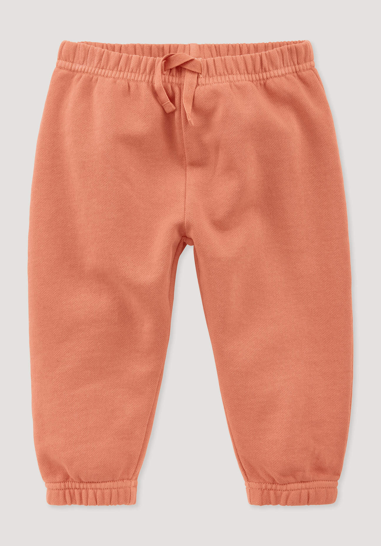 hessnatur Baby Sweathose BETTER RECYCLING aus Bio-Baumwolle - orange Größe 98/104