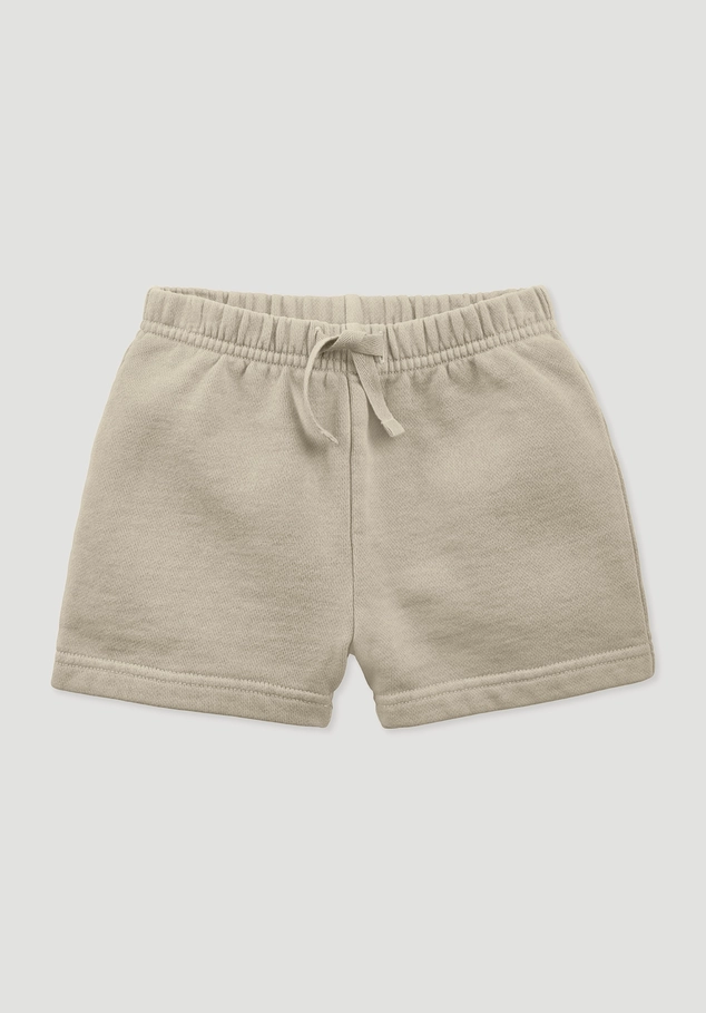 Organic cotton sweatshorts with recycled cotton