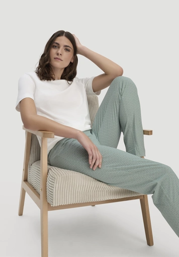 Schlafhose PURE COTTON aus reiner Bio-Baumwolle - 1