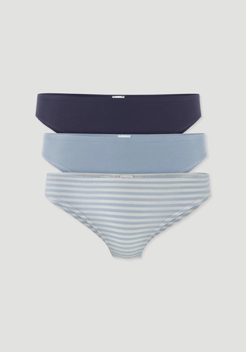 Slip Regular Cut im 3er-Pack COTTON FEEL aus Bio-Baumwolle