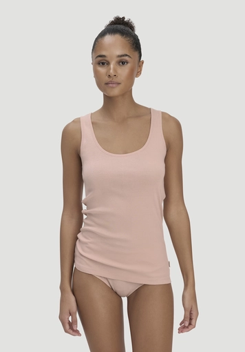 Round neck tank top in a 2-pack PURE COTTON made of pure organic cotton - 0