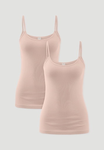 Spaghetti-Top im 2er-Pack PURE COTTON aus reiner Bio-Baumwolle Spaghetti-Top im 2er-Pack PURE COTTON aus reiner Bio-Baumwolle