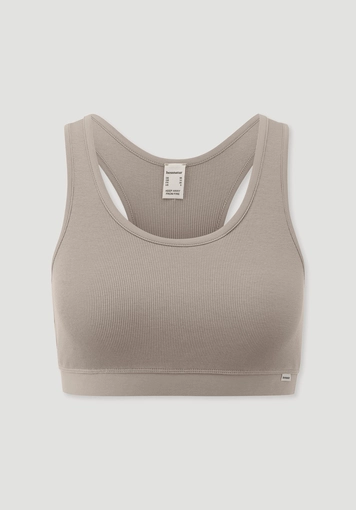 Bustier Racerback SOFT RIB made of organic cotton
