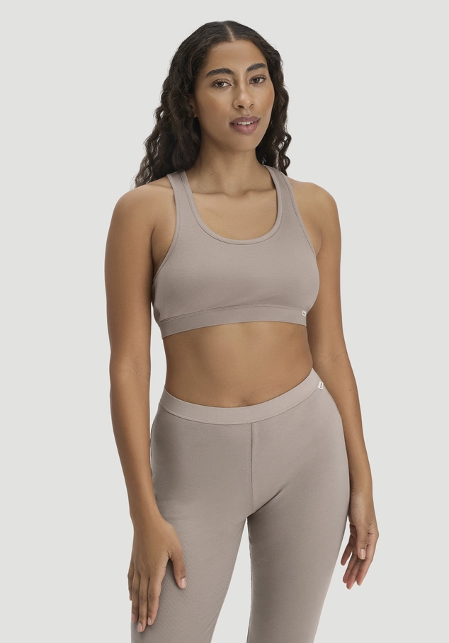 Bustier Racerback SOFT RIB aus Bio-Baumwolle