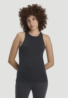 High-neck rib top SOFT RIB made of organic cotton