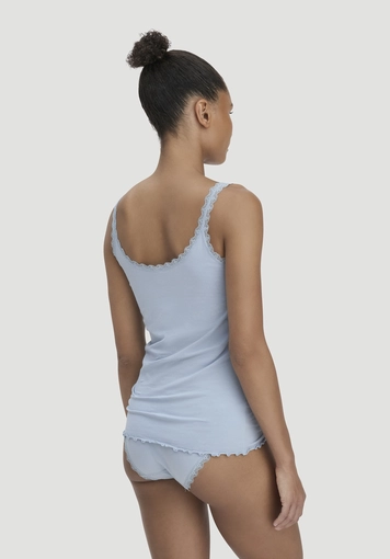 Tanktop COTTON FEEL LACE aus Bio-Baumwolle - 1