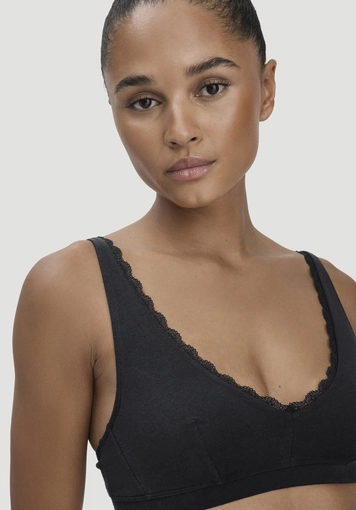 COTTON FEEL LACE bustier made of organic cotton - 2