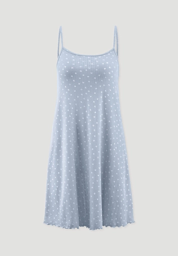 Pointelle Nachthemd PURE COTTON aus reiner Bio-Baumwolle