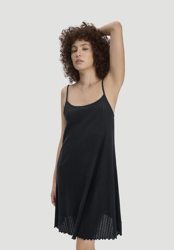 Pointelle Nachthemd PURE COTTON aus reiner Bio-Baumwolle - 0