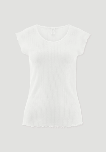 Pointelle Schlafshirt PURE COTTON aus reiner Bio-Baumwolle