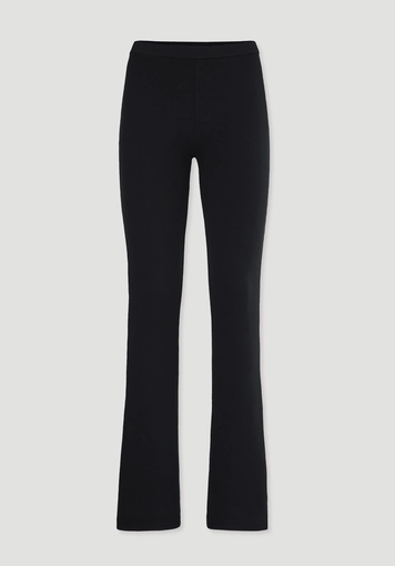 Flared soft rib leggings made from organic cotton Flared soft rib leggings made from organic cotton