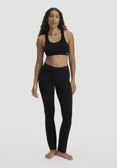 Flared soft rib leggings made from organic cotton