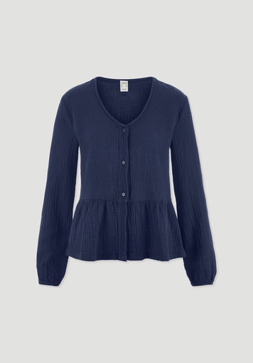 Muslin pajama blouse PURE COMFORT made from pure organic cotton