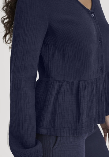 Muslin pajama blouse PURE COMFORT made from pure organic cotton - 1