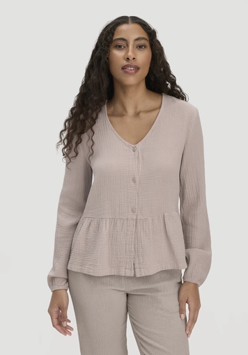 Muslin pajama blouse PURE COMFORT made from pure organic cotton - 0
