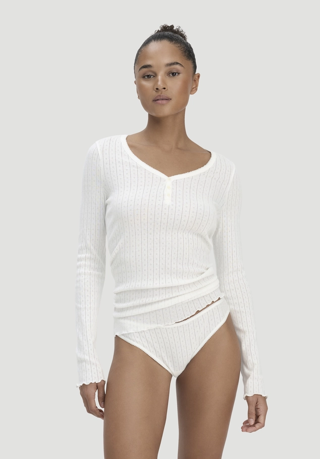 Pointelle Slip Regular Cut PURE COTTON aus reiner Bio-Baumwolle