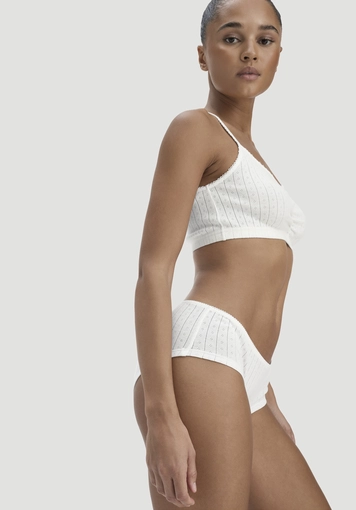 Pointelle Panty Regular Cut PURE COTTON made from pure organic cotton - 2