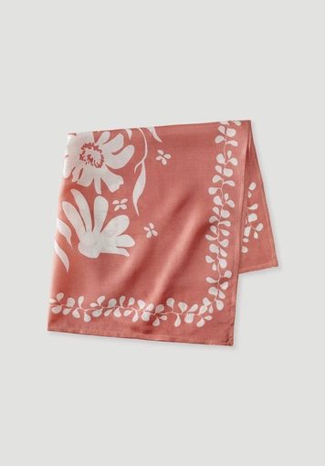 Printed silk scarf
