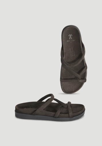 Pantolette aus Nubuk-Leder - 2