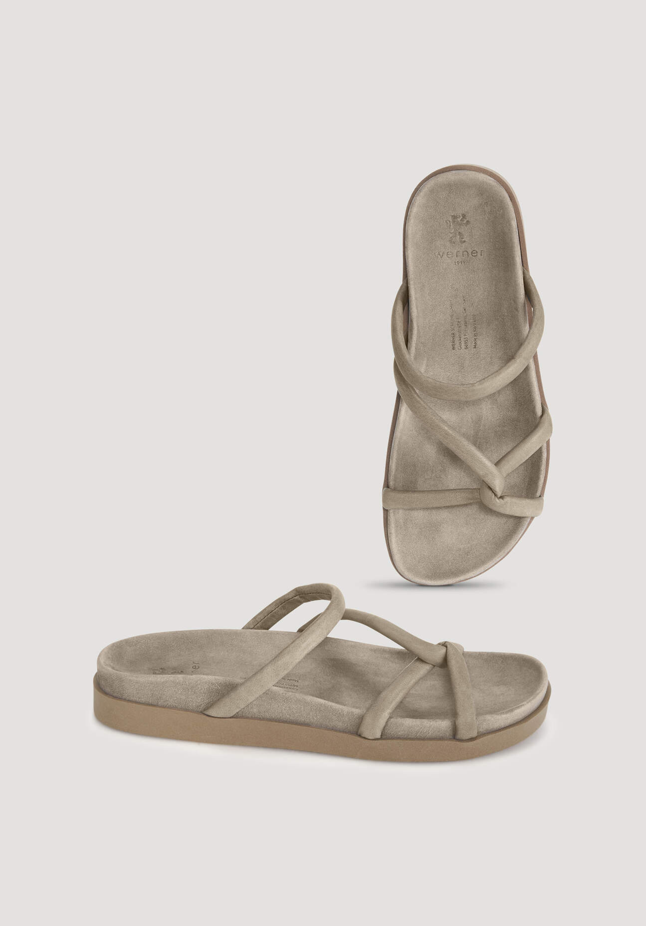 Thumbnail - hessnatur Damen Pantolette aus Nubuk-Leder - grau - Größe 41