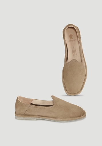 Slipper aus chromfrei gegerbtem Nubuk-Leder - 1
