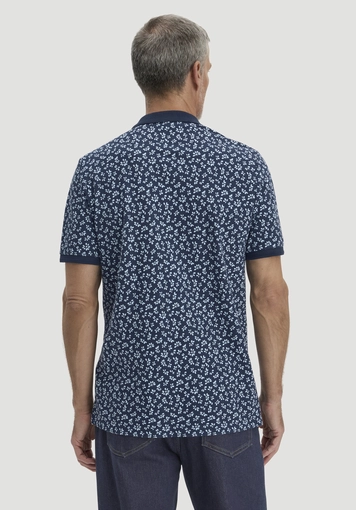 Print Piqué Polo Relaxed made from pure organic cotton - 2