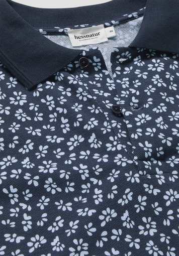 Print Piqué Polo Relaxed aus reiner Bio-Baumwolle - 6