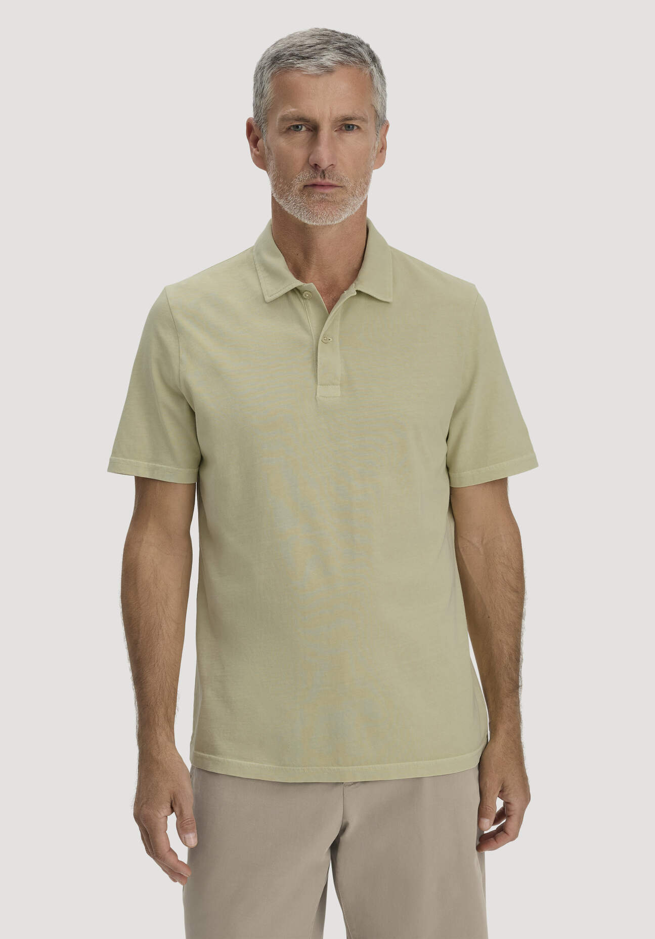 hessnatur Herren Jersey Polo Regular aus Bio-Baumwolle - grün Grösse46