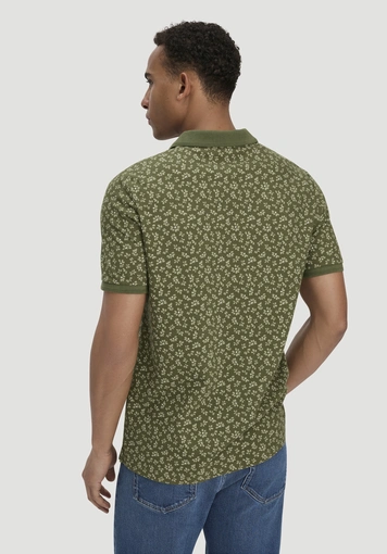 Print Piqué Polo Relaxed made from pure organic cotton - 2
