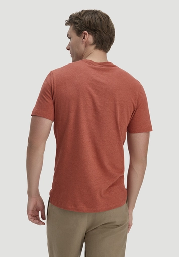 T-Shirt Regular aus Leinen und Bio-Baumwolle - 2