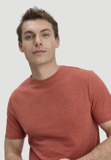 T-Shirt Regular aus Leinen und Bio-Baumwolle - 3