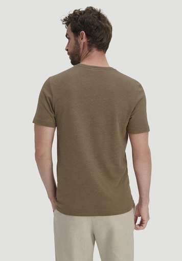 T-Shirt Regular aus Leinen und Bio-Baumwolle - 2