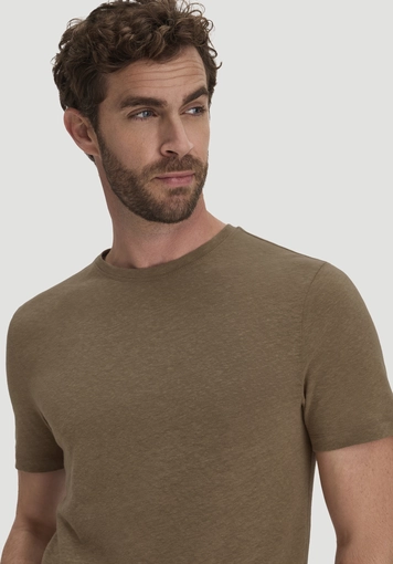 T-Shirt Regular aus Leinen und Bio-Baumwolle - 3